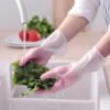Large Waterproof Cleaning Gloves – Durable Reusable Rubber Pair