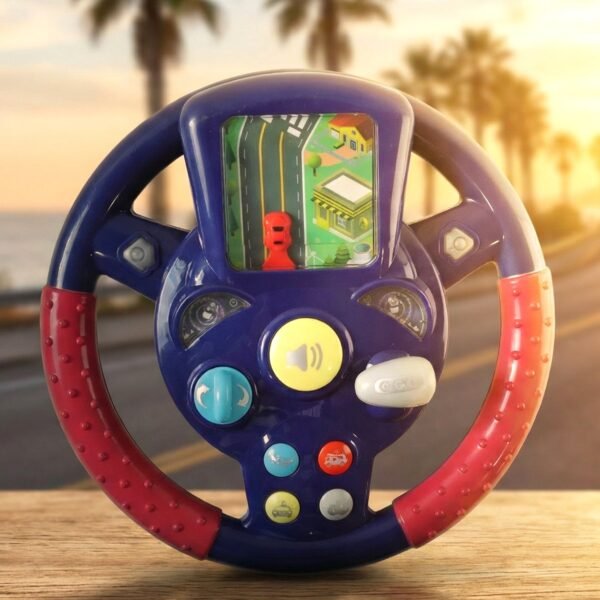 Musical Steering Wheel Toy – Interactive Sound & Light for Toddlers