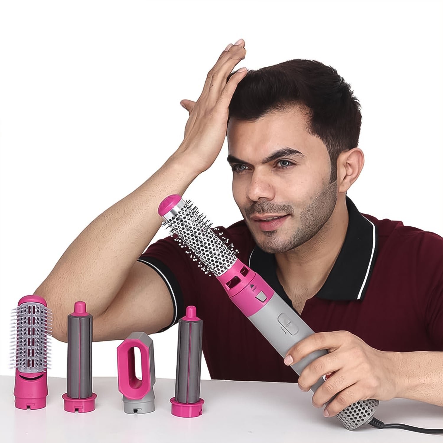 5 In 1 Hair Dryer Brush – Multifunctional Hot Air Styler with 1000W Power
