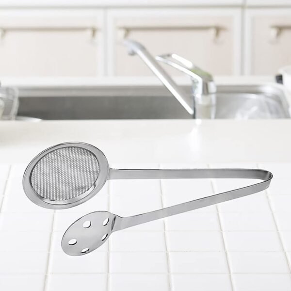 Stainless Steel Skimmer Serving Tong – Durable Multi-Use Kitchen Tool
