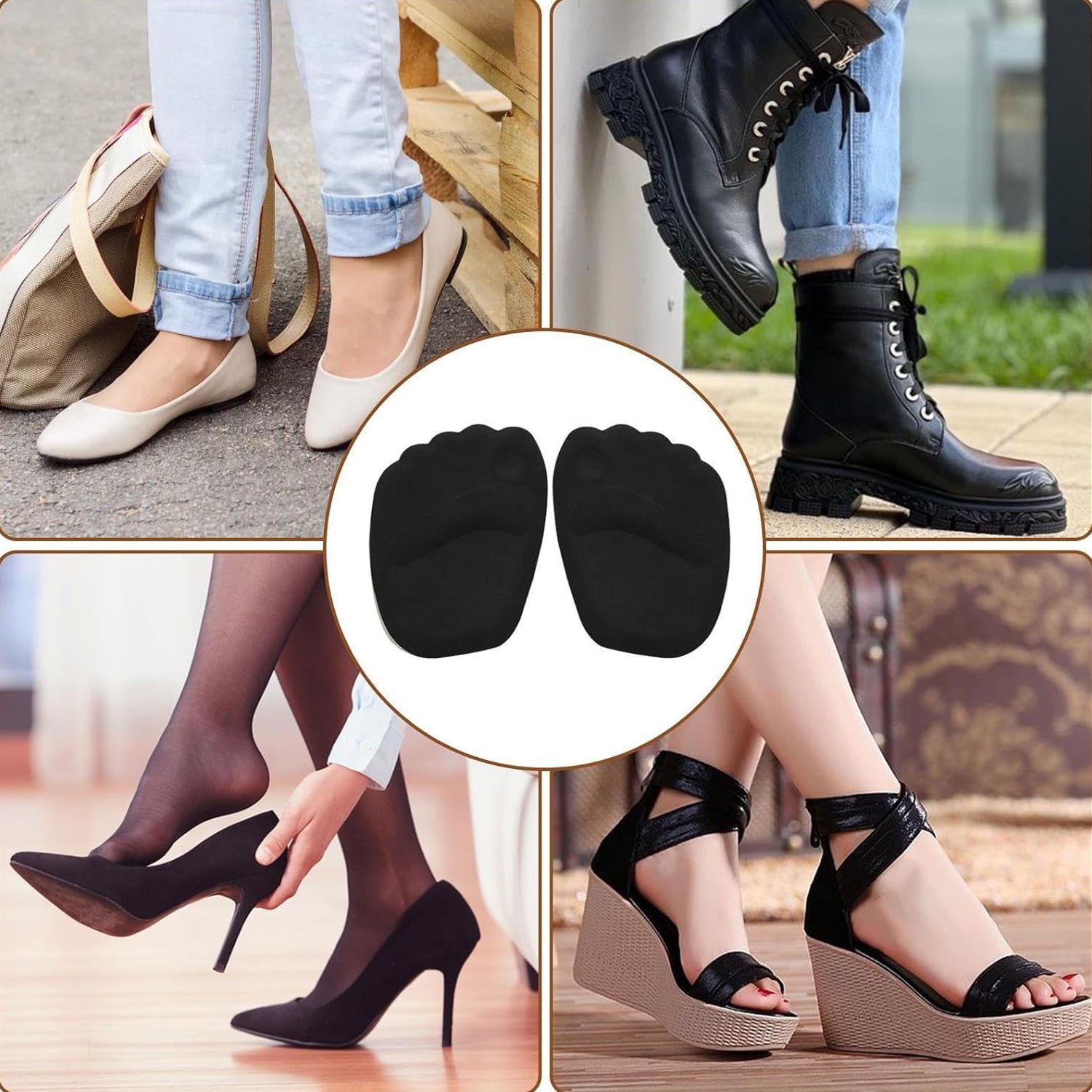 Heel Cushion Inserts – Non Slip, Callus Prevention Pads | Velvet Wellness