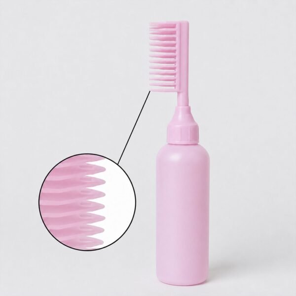 2 In 1 Hair Oil Applicator Bottle with Scalp Comb for Root Care (1 Pc)