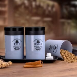 Airtight Food Containers – 3 Pc Tea Coffee Sugar Set | Tidy Table