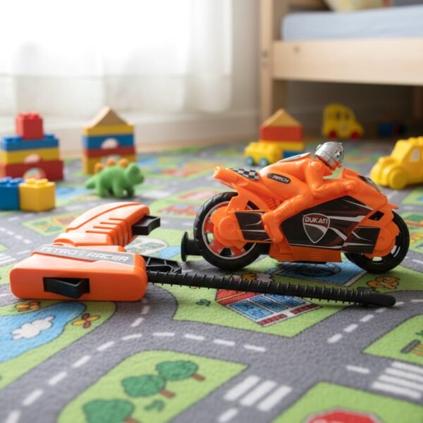 Launcher Racing Bike Toy for Kids – Manual Pull High-Speed Fun