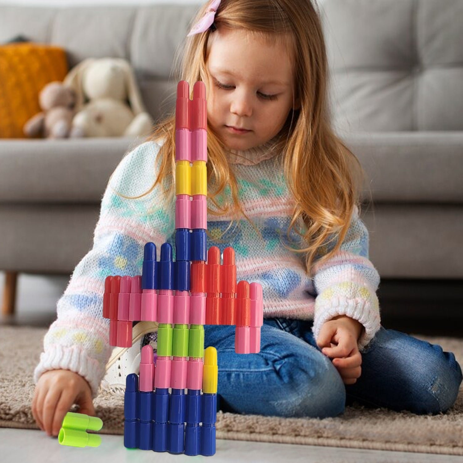 Bullet Blocks for Kids – Creative 88 Pc Building Set | Boardoria
