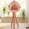 Rechargeable Portable LED Fan – Flexible Tripod & Quiet Cooling