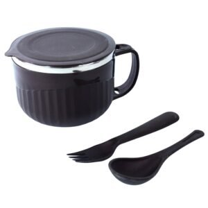 Insulated Lunch Bowl 650ml – Leak-Proof with Cutlery Set