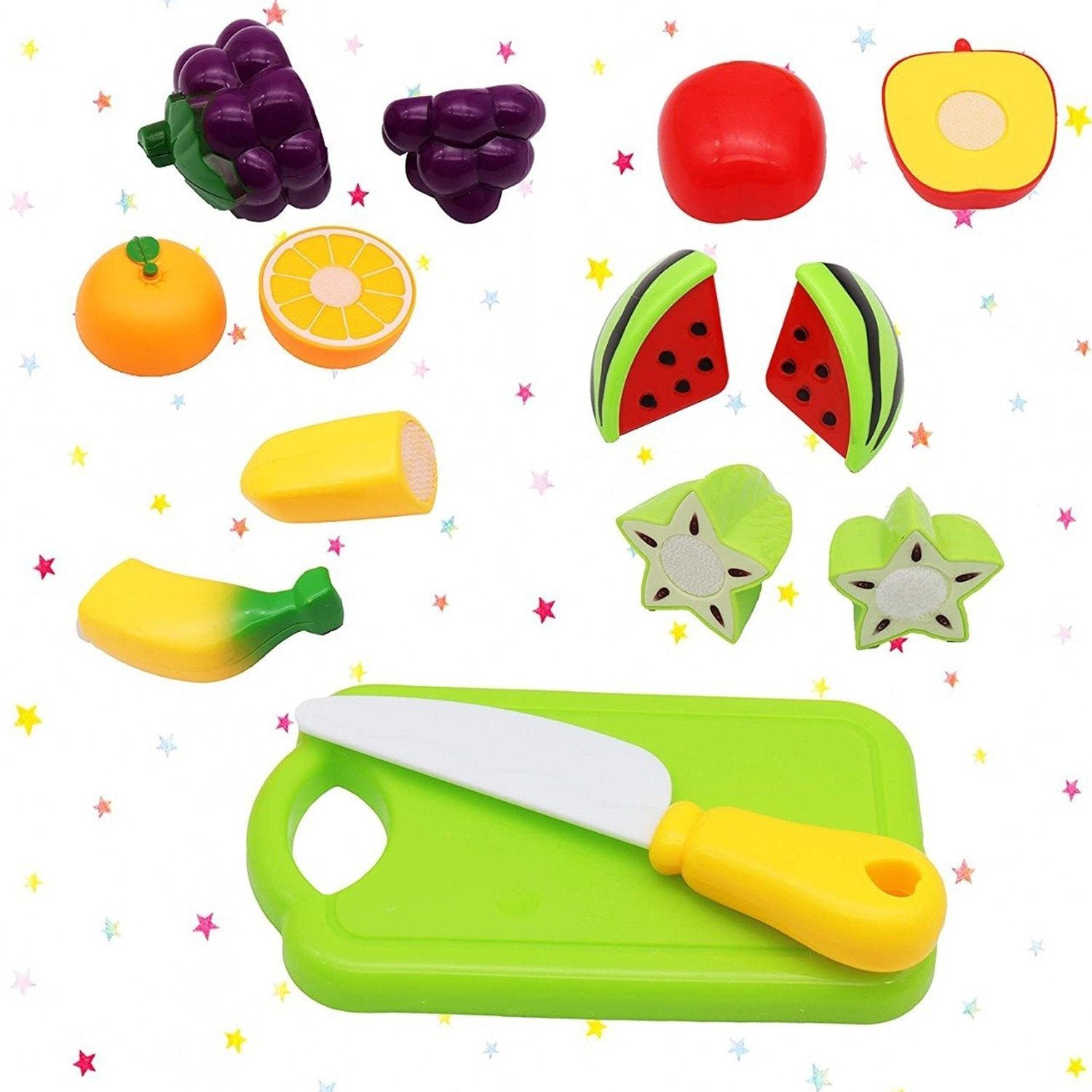 Sliceable Play Food Set – Realistic Fruits & Veggies | Gamevana