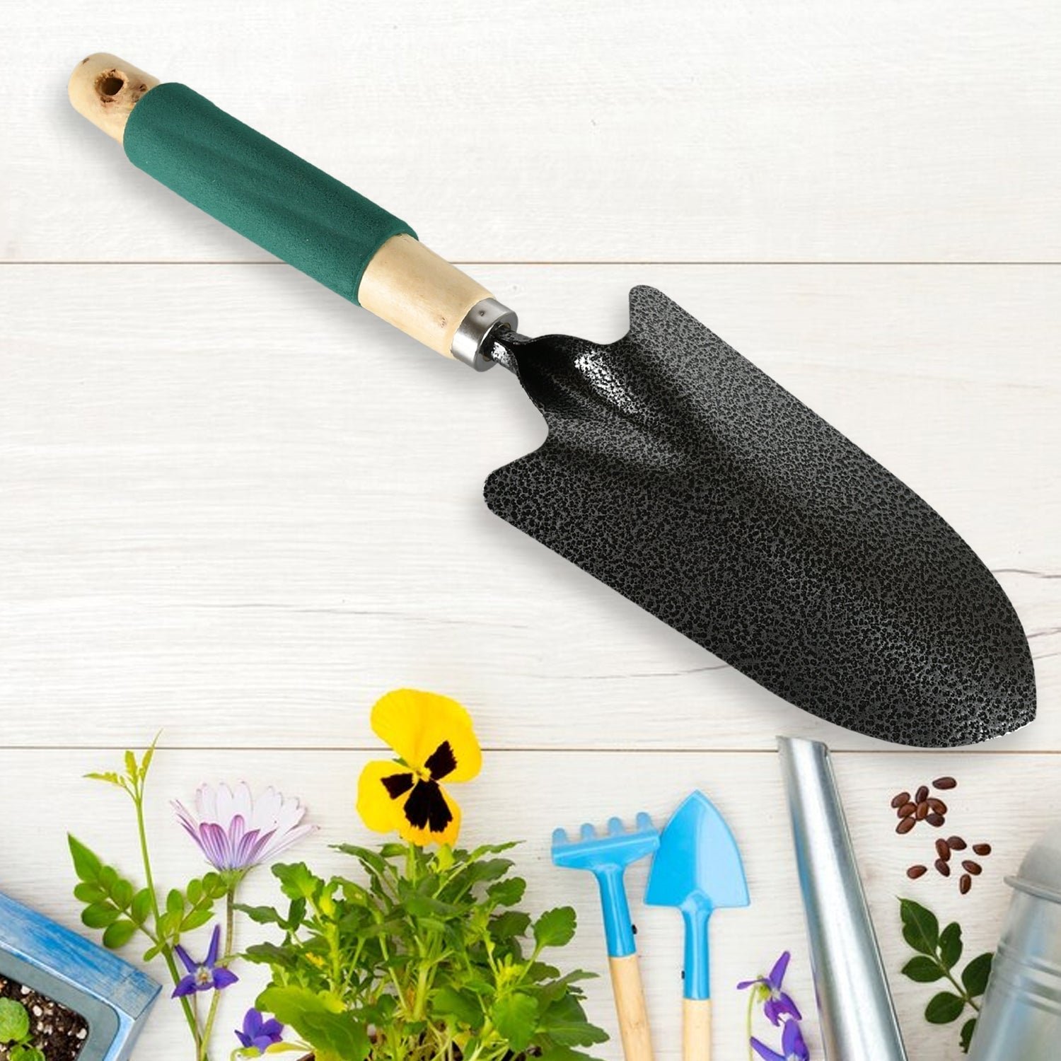 Gardening Tool Set – Heavy-Duty 3-Pc with Wooden Handles | XcelCraft