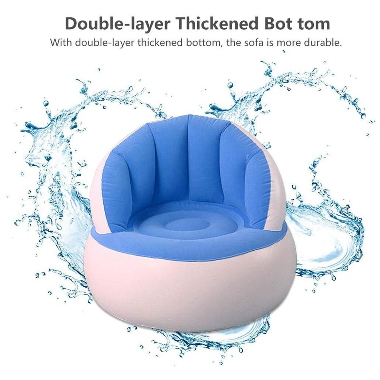 Kids Inflatable Sofa Chair – With Foot Pump & Backrest | Play & Move