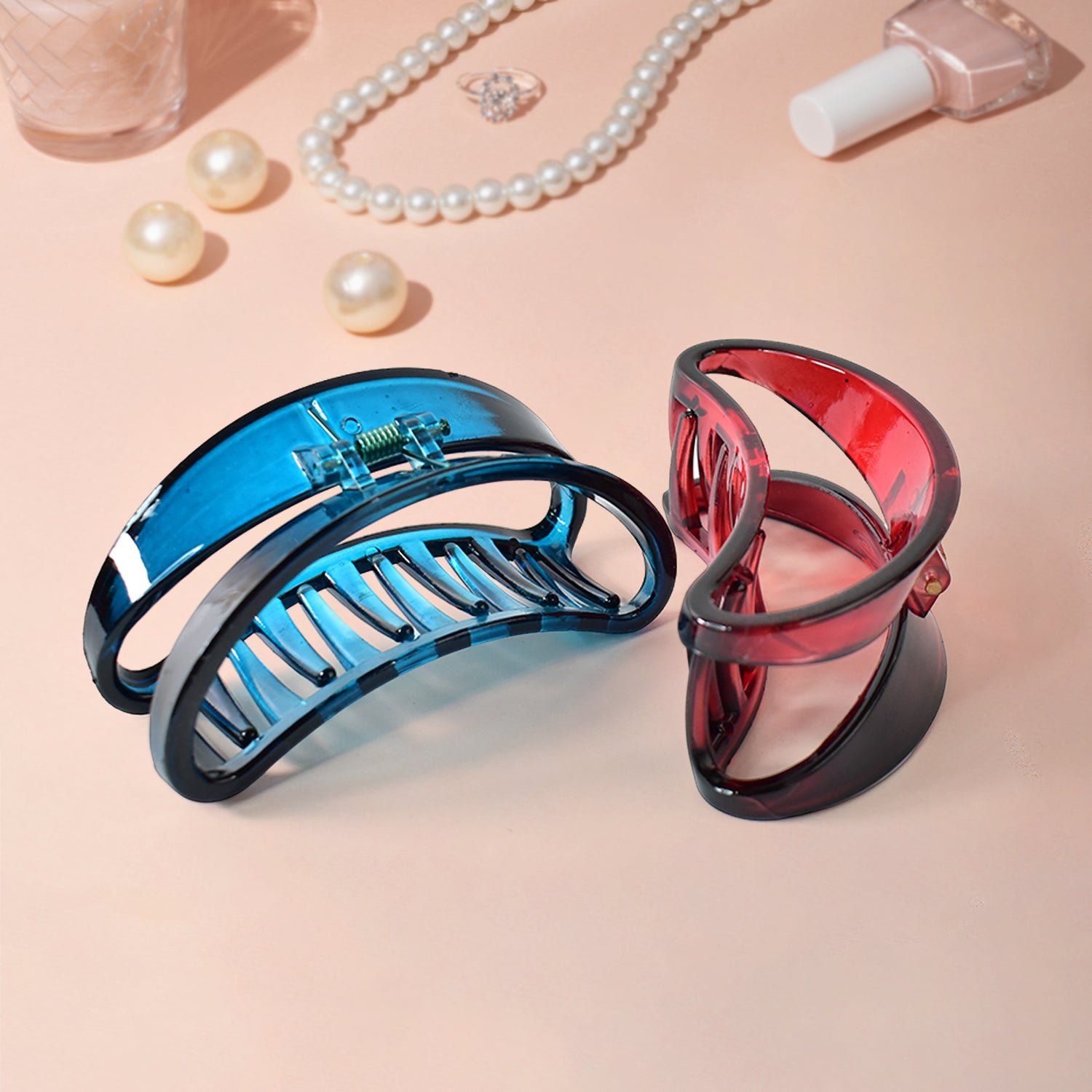 Plastic Hair Clamp Grip – Durable Matte Finish Barrette
