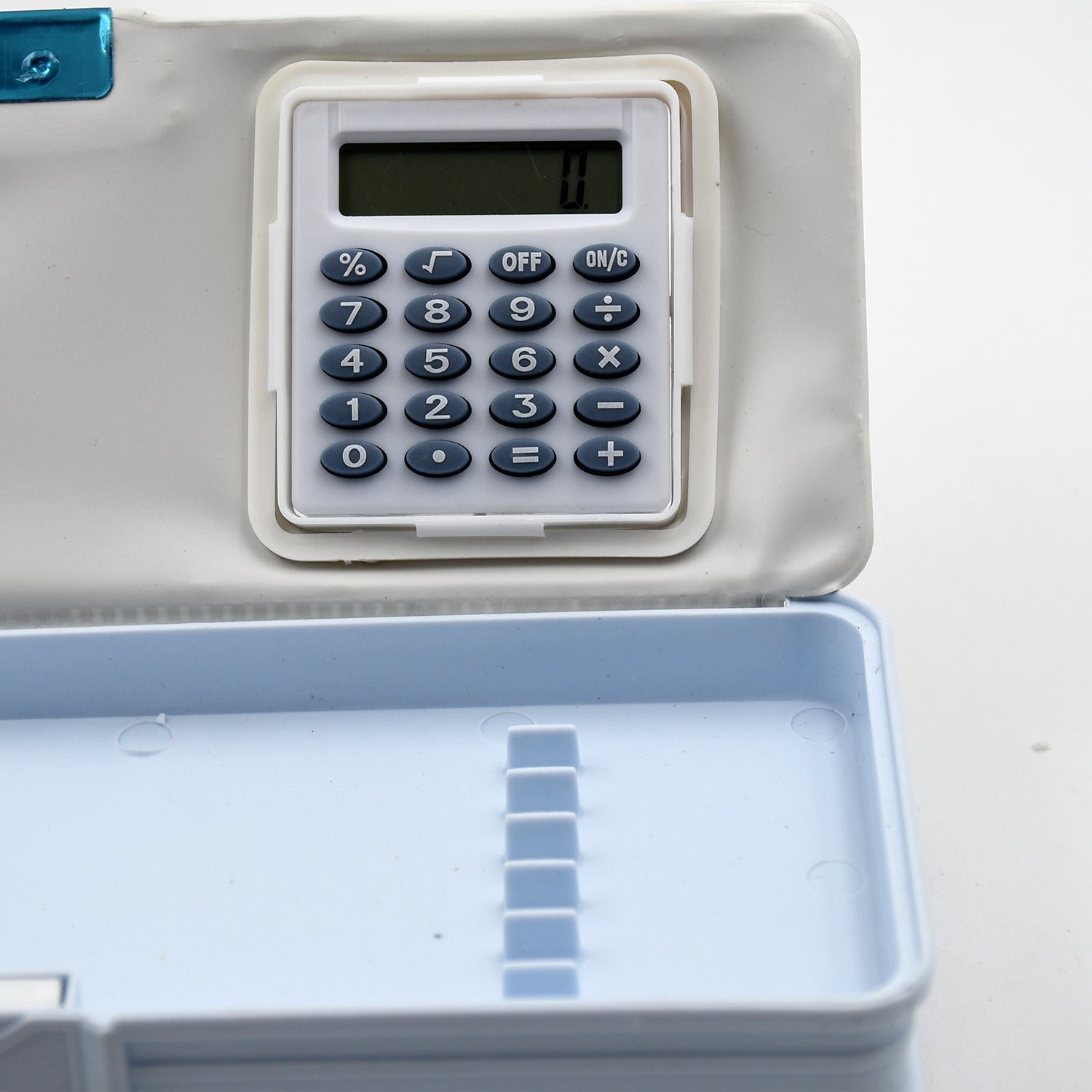 Magnetic Geometry Pencil Box – Dual Sharpener & Calculator |