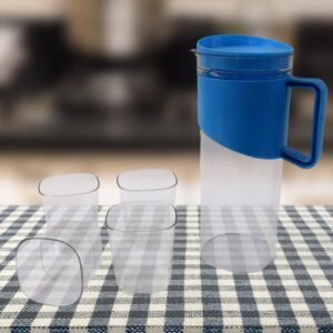 Transparent Water Jug with Elegant Handle – 2000 ML Durable Set