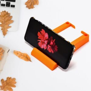 Plastic Business Card & Mobile Holder – Space-Saving Desk Organizer