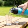 1100 ML Diamond Texture Sports Water Bottle – Leakproof Secure Cap