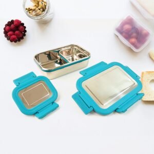 Stainless Steel Lunch Box – Durable Leak-Proof 2 Pc Set