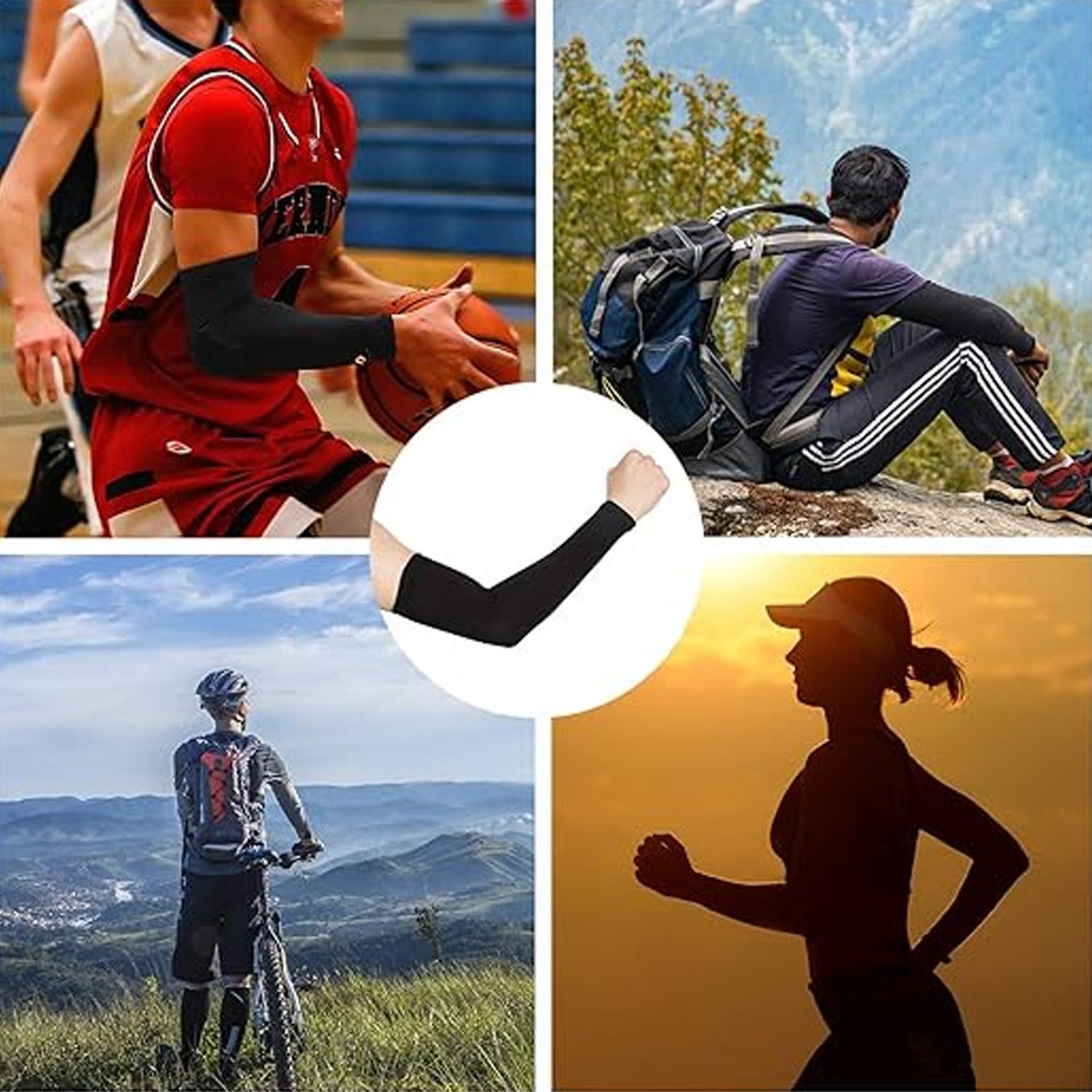 Elbow Support Compression Sleeves – Stretchable & Comfortable Pair