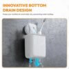 Wall Mounted Bathroom Organizer Cups for Space Saving and Decluttering