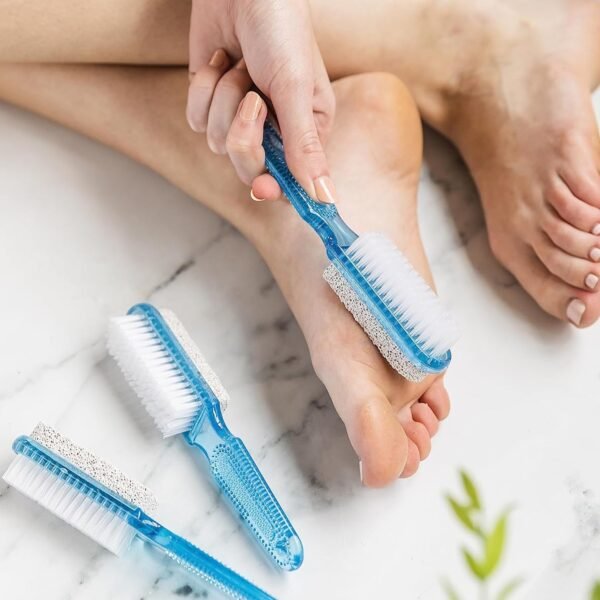Foot Scrubber Brush with Pumice Stone – Dual-Action Exfoliation