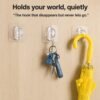 Adhesive Wall Hooks – Strong Hold, No Drilling Needed for Easy Organisation
