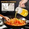 Glass Oil Dispenser Bottle – 2-in-1 Pour & Spray, 500 ml
