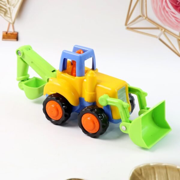 Construction Vehicle Toy Set – 4-Piece Durable Mini Trucks for Kids