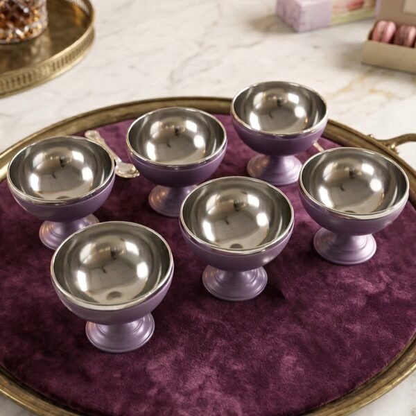 Stainless Steel Dessert Bowl Set – Elegant & Durable Serving Cups