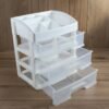 3 Layer Desktop Storage Organizer – Transparent Sliding Drawers