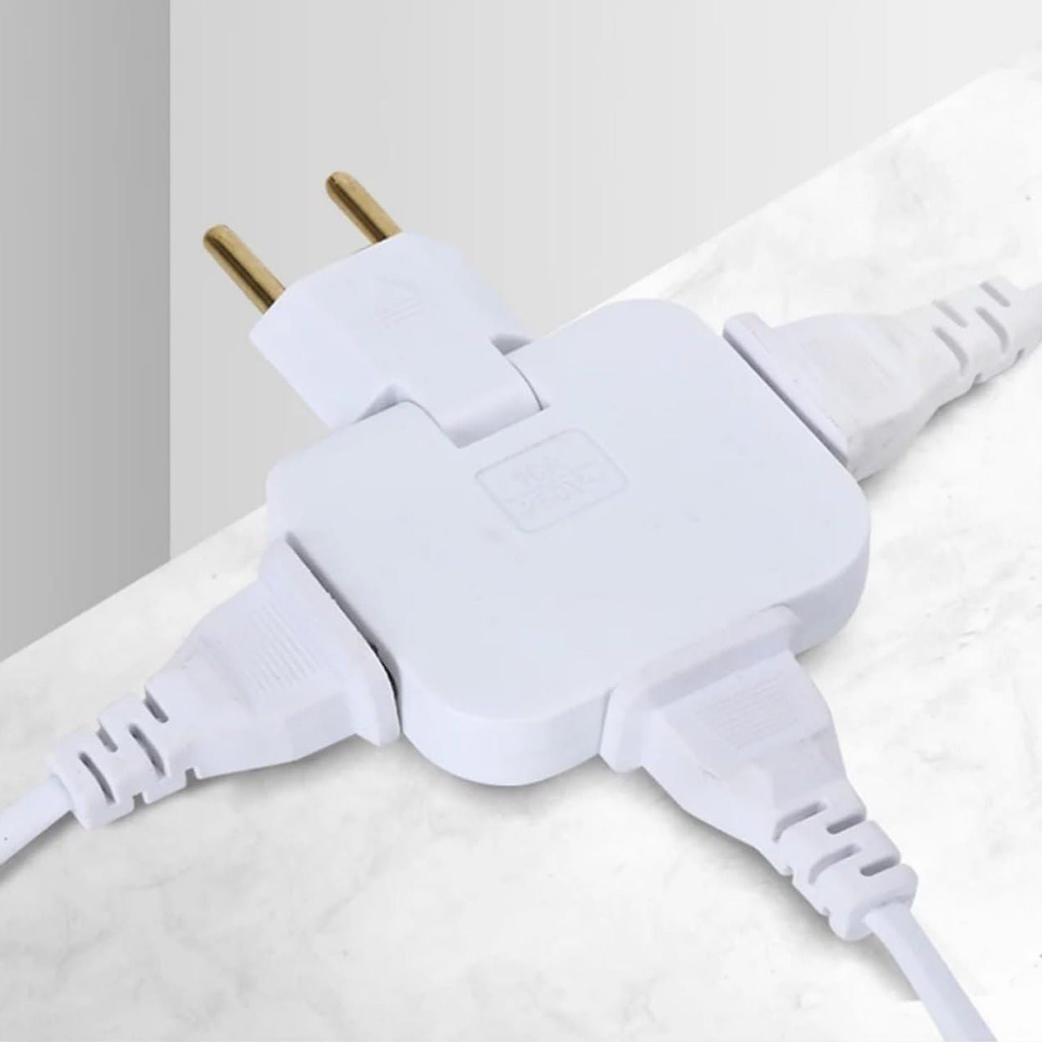Foldable Wall Plug Adapter – 3-in-1 Compact Travel Socket | Tetherix