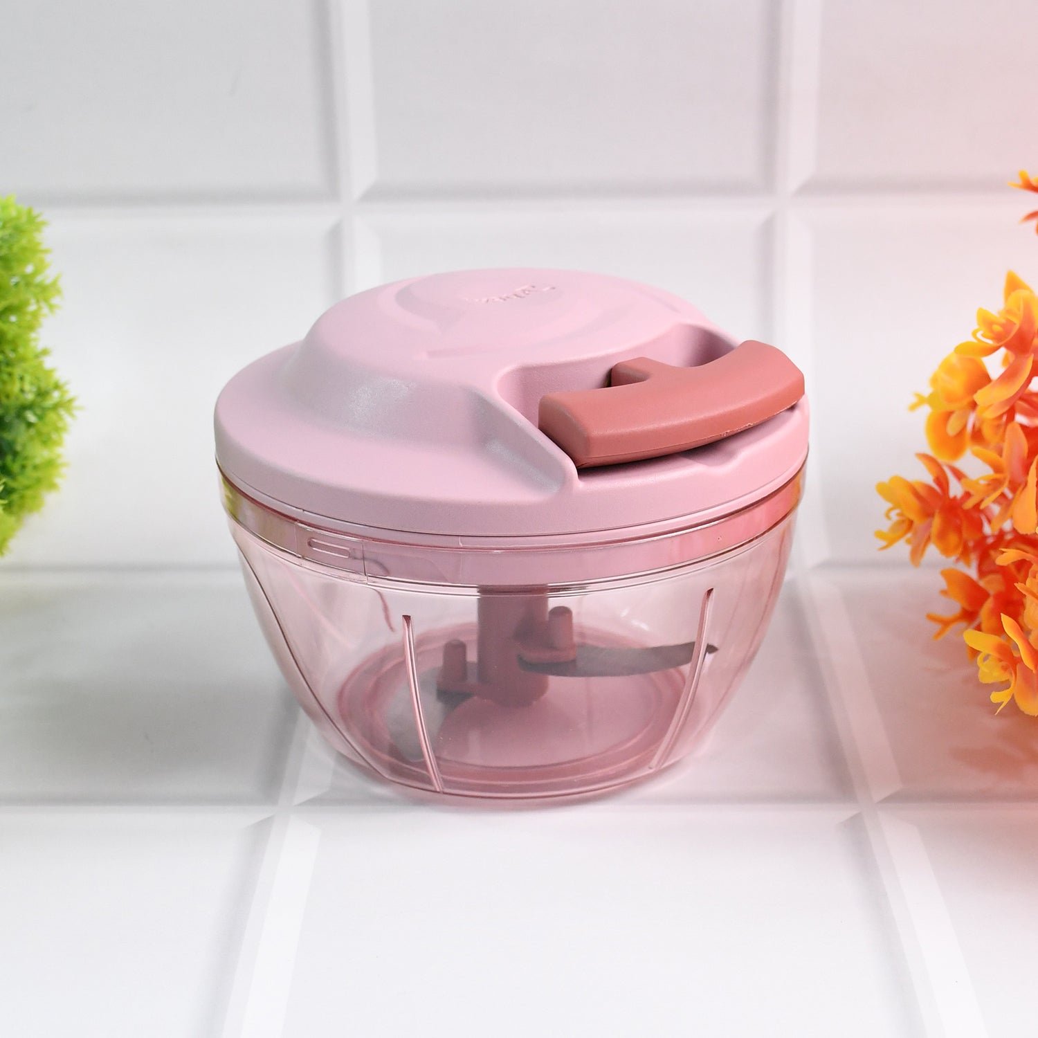 Hand-Pull Vegetable Chopper – 500ml Manual Food Processor