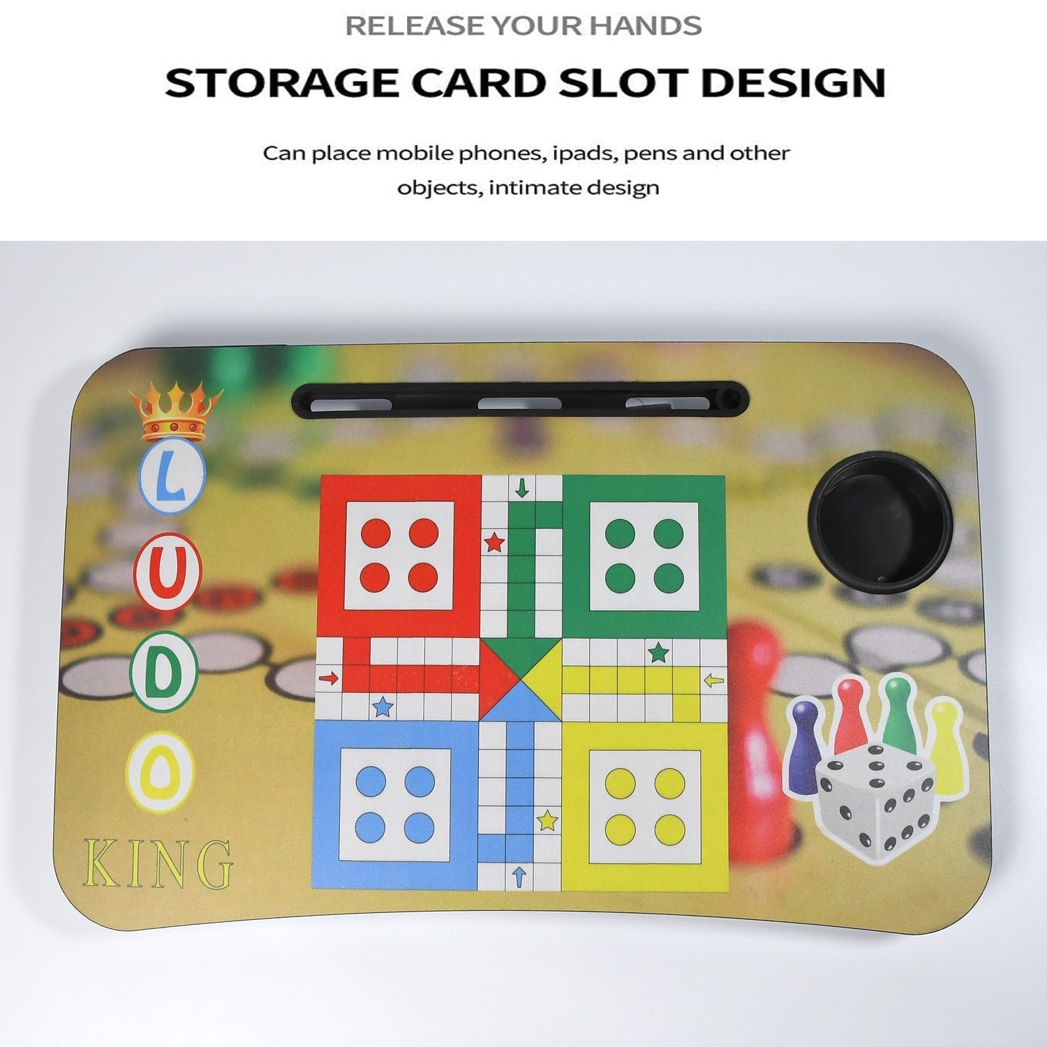 Foldable Study Table – Ludo Design for Kids | Little Learners