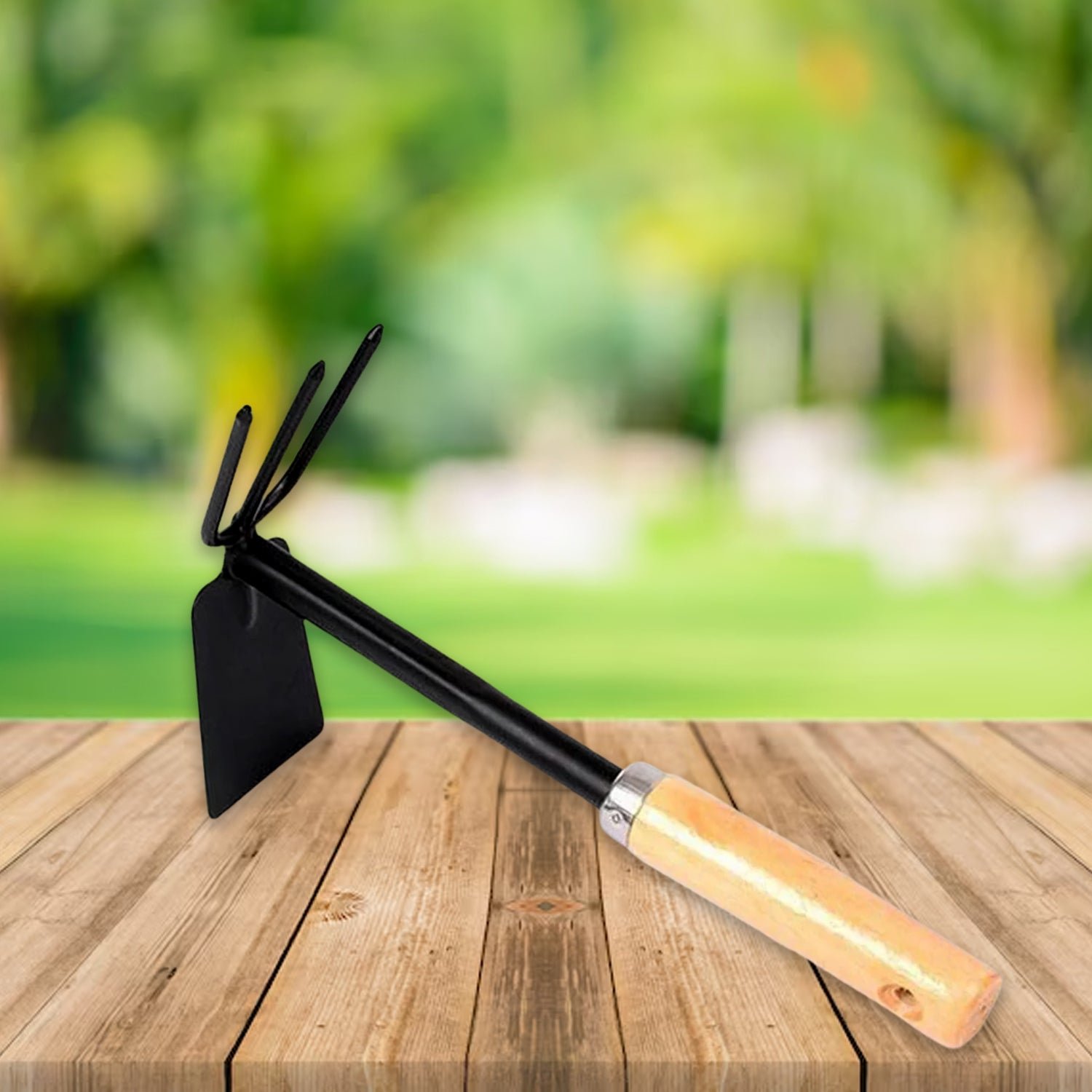 2-in-1 Double Hoe – Carbon Steel Gardening Tool | ToolMate Pro