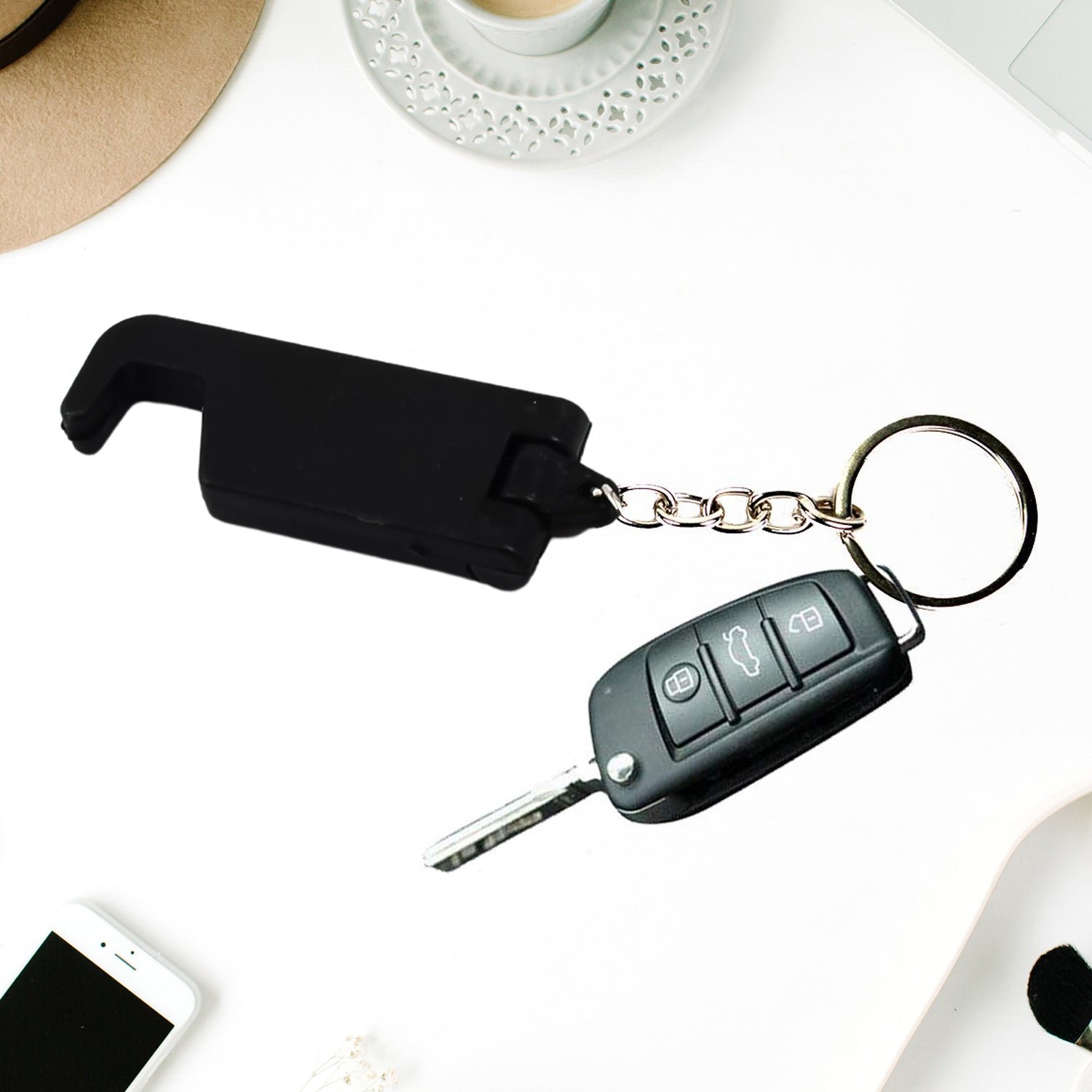 Keychain Mobile Stand – 2-in-1 Phone Holder | PHOBIA