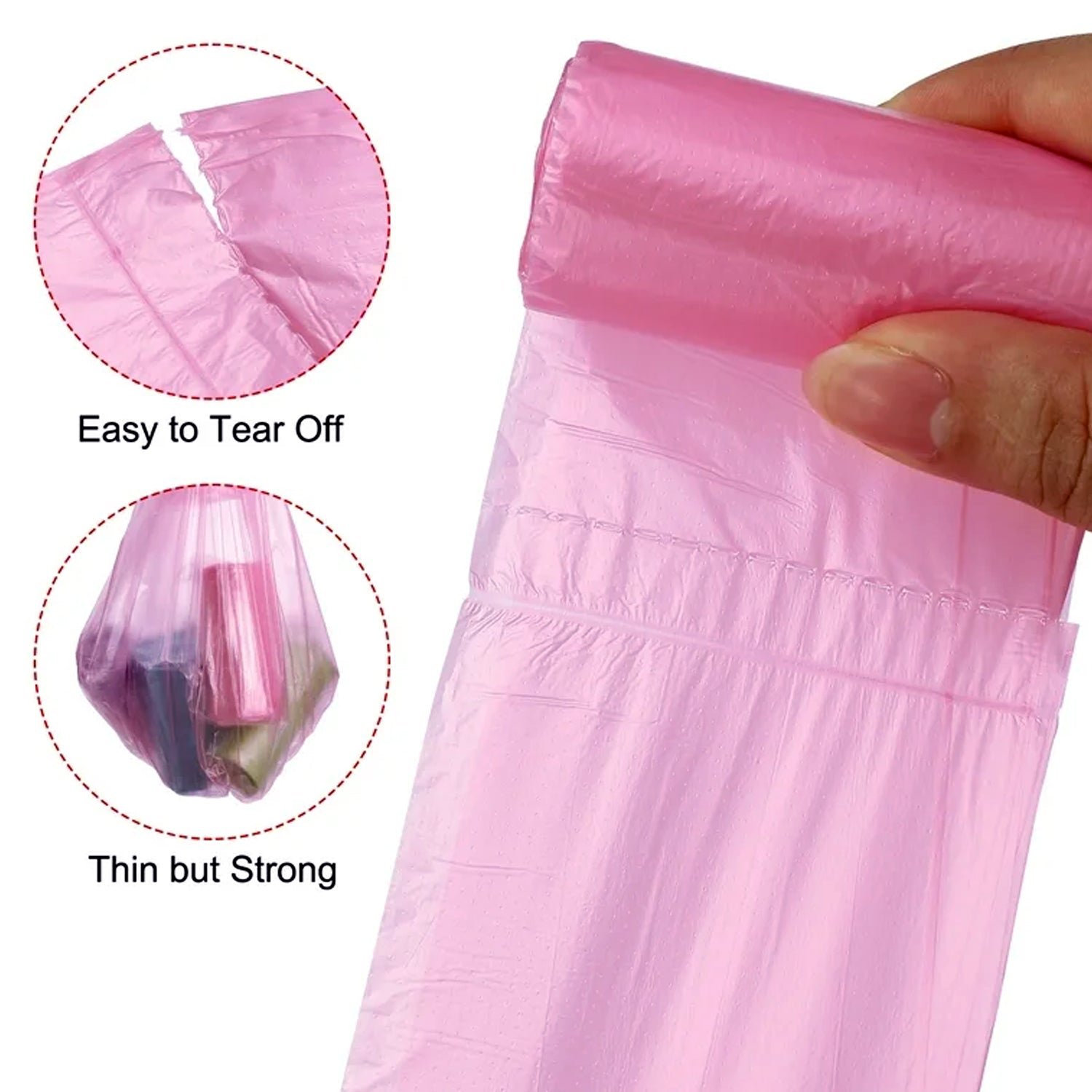 Garbage Bags 45x45 cm – Heavy Duty Leak-Proof Roll