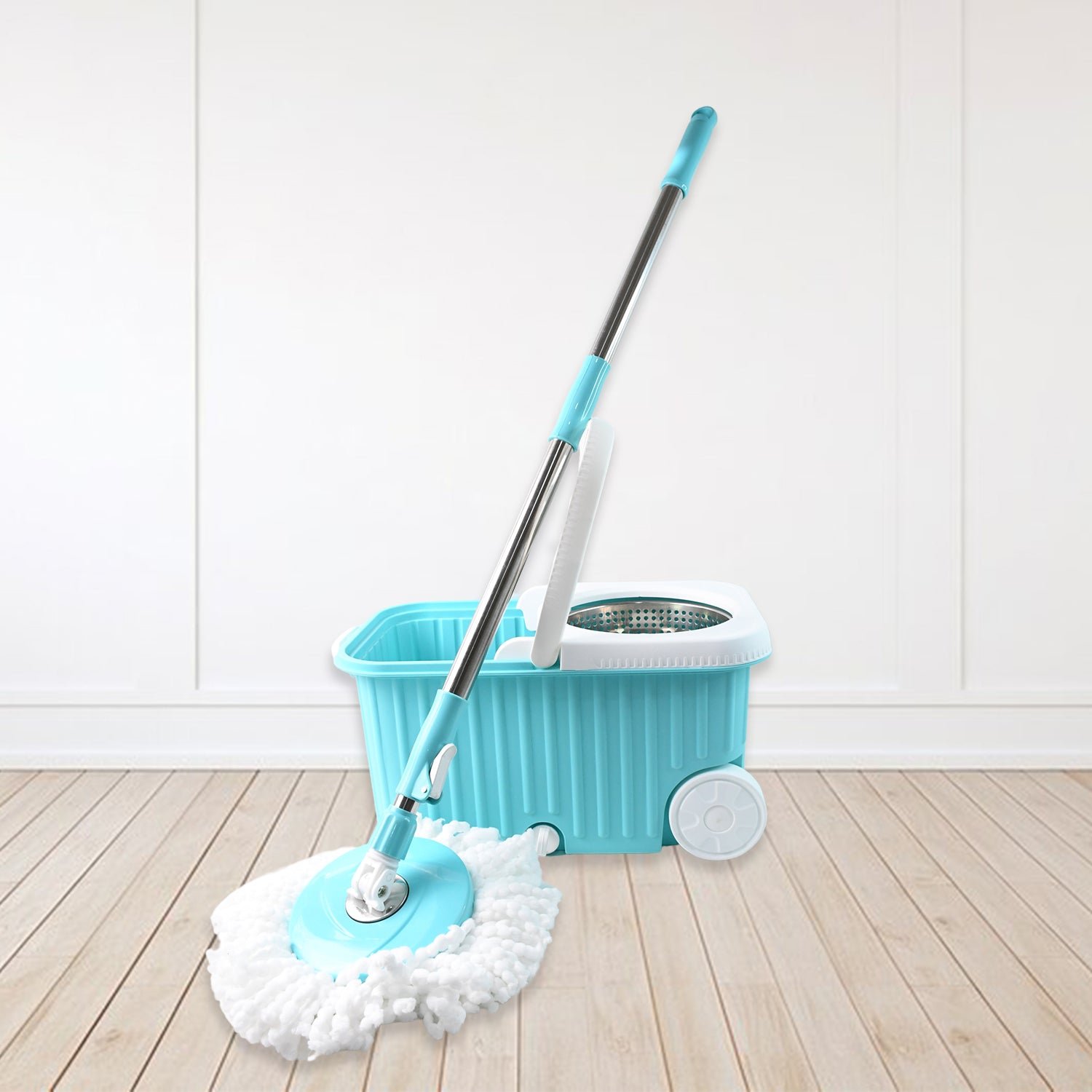 Spin Mop – 360° Rotating Stainless Steel Spinner for Deep Cleaning