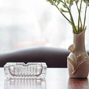 Glass Ashtray – Square Crystal Design | Styleva