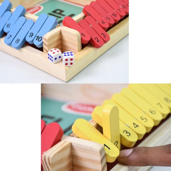 Shut The Box Game – Classic Wooden Dice for Family Fun | Aditi