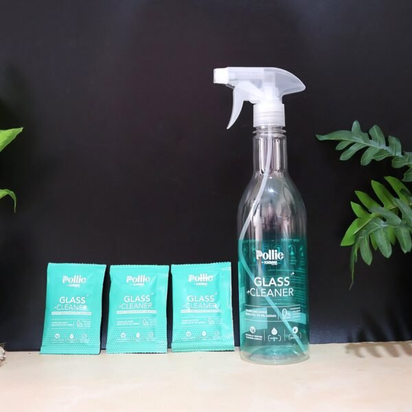 Concentrated Glass Cleaner – Eco-Friendly Refillable Spray Kit
