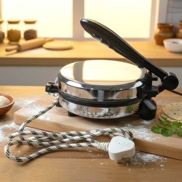 Electric Roti Maker – Stainless Steel Flatbread Cooker for Quick Meals