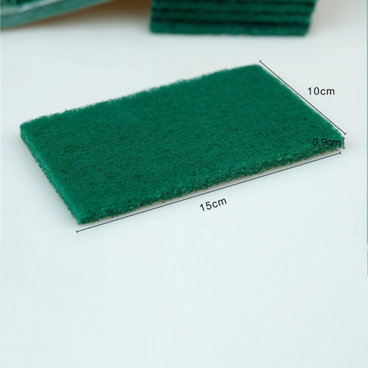 Scrub Sponge Pads – Aqua Green 10PC with Stain Cutter | Velvet Wipe