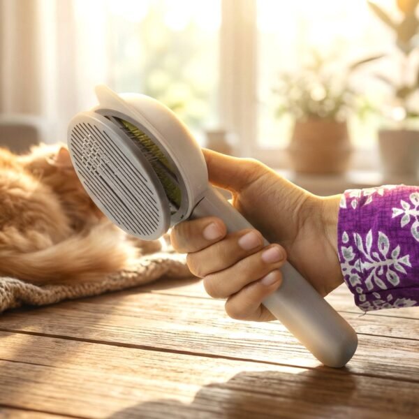 Pet Hair Removal Needle Comb – Gentle Deshedding for Dogs & Cats