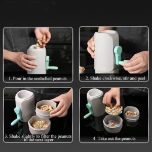 Peanut Sheller Machine – Manual Hand-Crank Nut Cracker