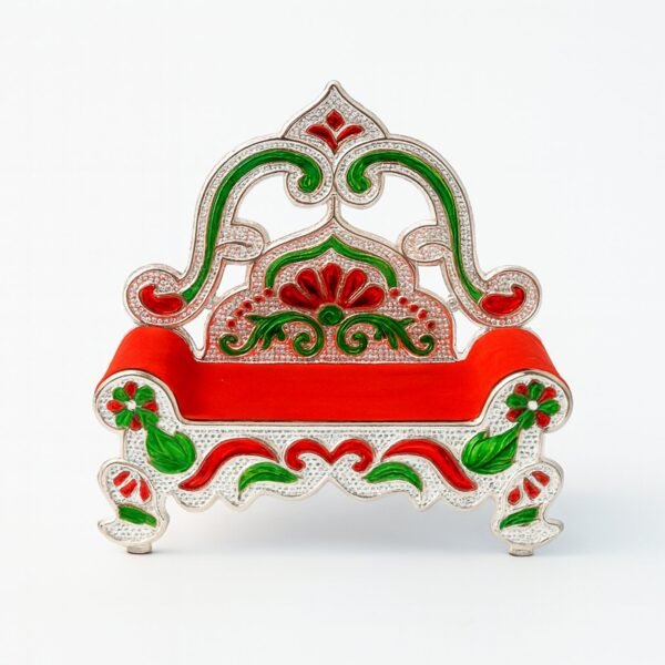 Small Decorative Singhasan – Elegant Plastic Throne for Pooja Idols