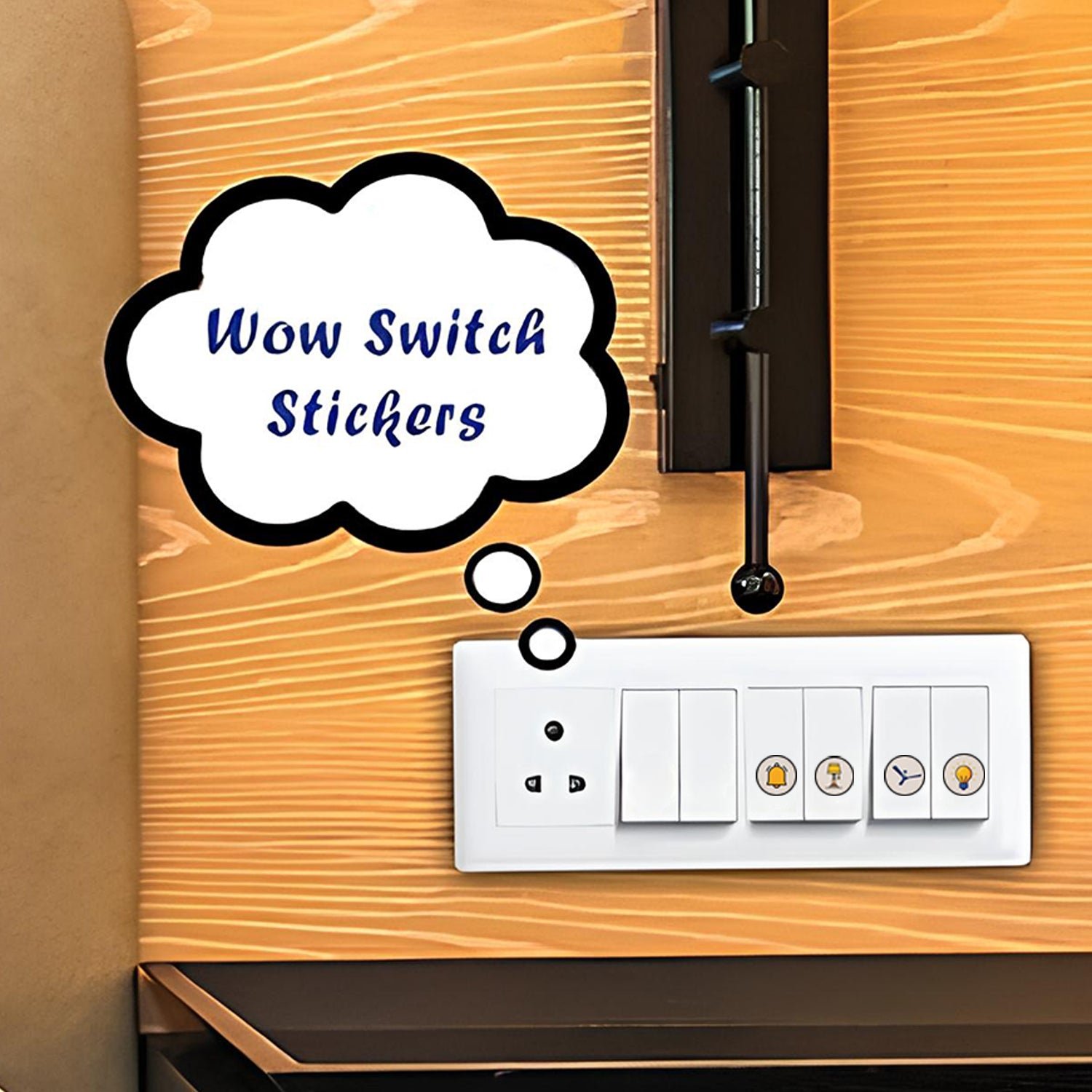 Switch Icon Sticker Sheet – 88 Visual Labels for Easy Switchboard Use