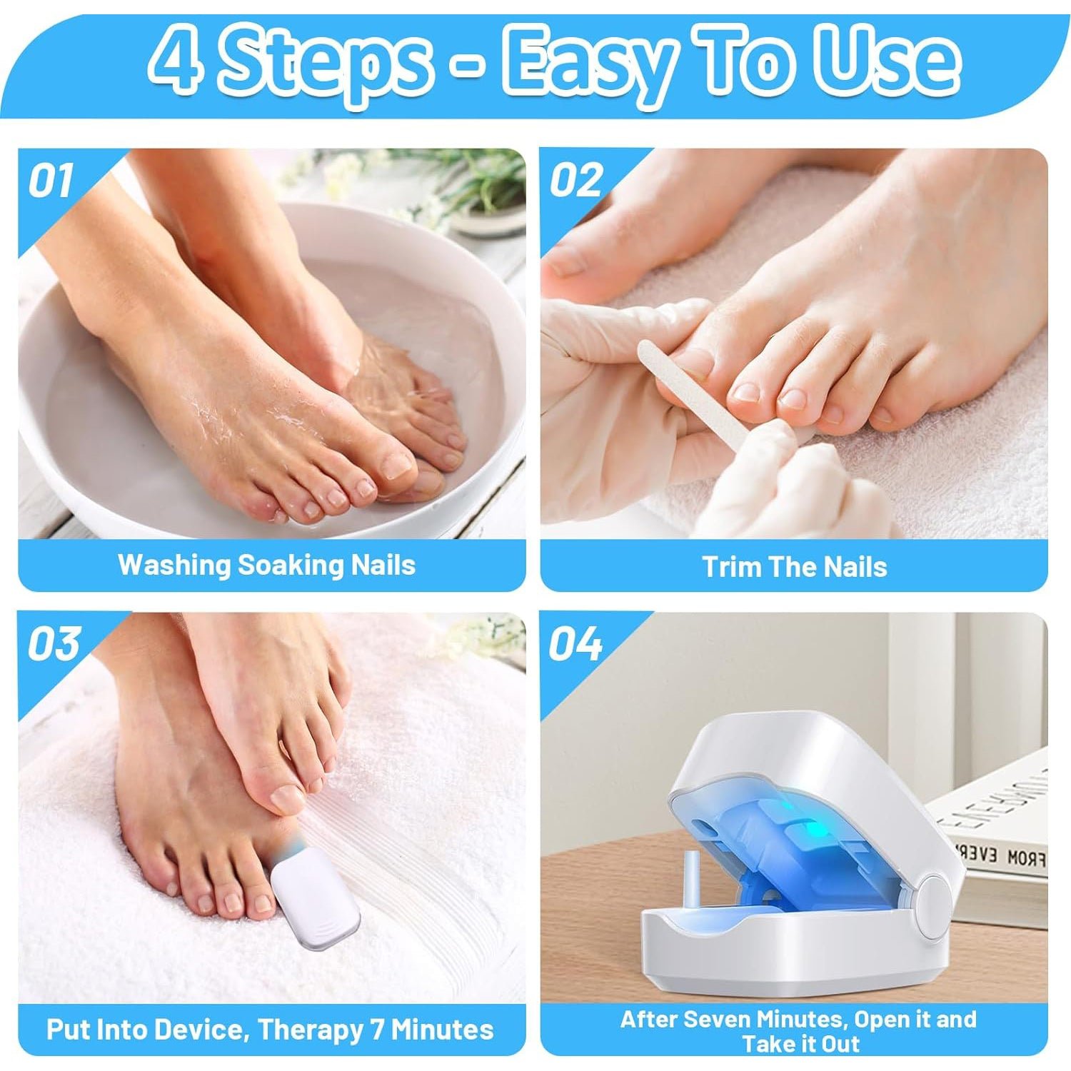Nail Fungus Laser Treatment – Rechargeable Device for Hands & Feet | AuriGlam