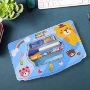 Kids Metal Compass Box Set – Durable 6 Pc Stationery | Deskrova