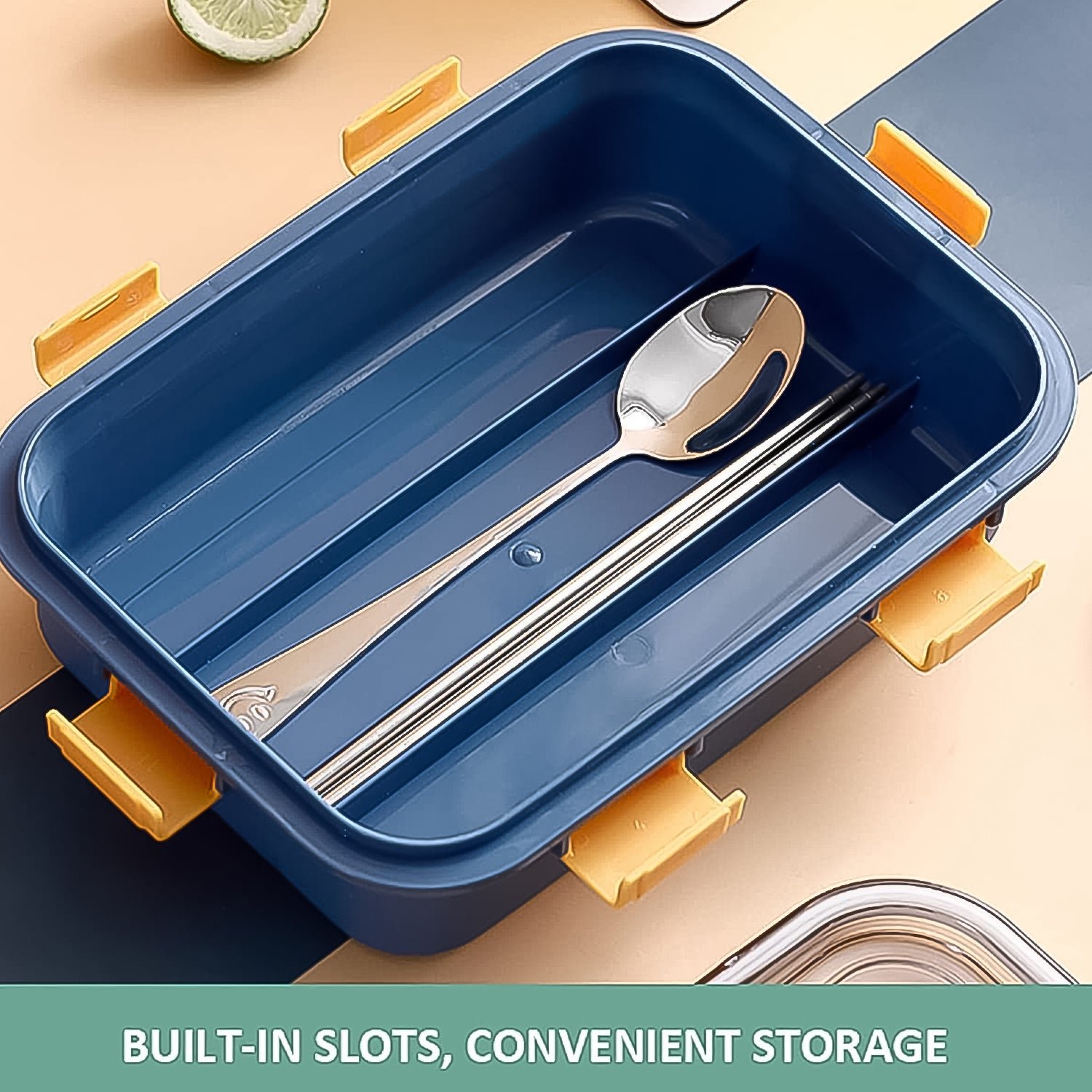 Stainless Steel Lunch Box – 3 Compartment, Leak-Proof | Lunchie Bunchie