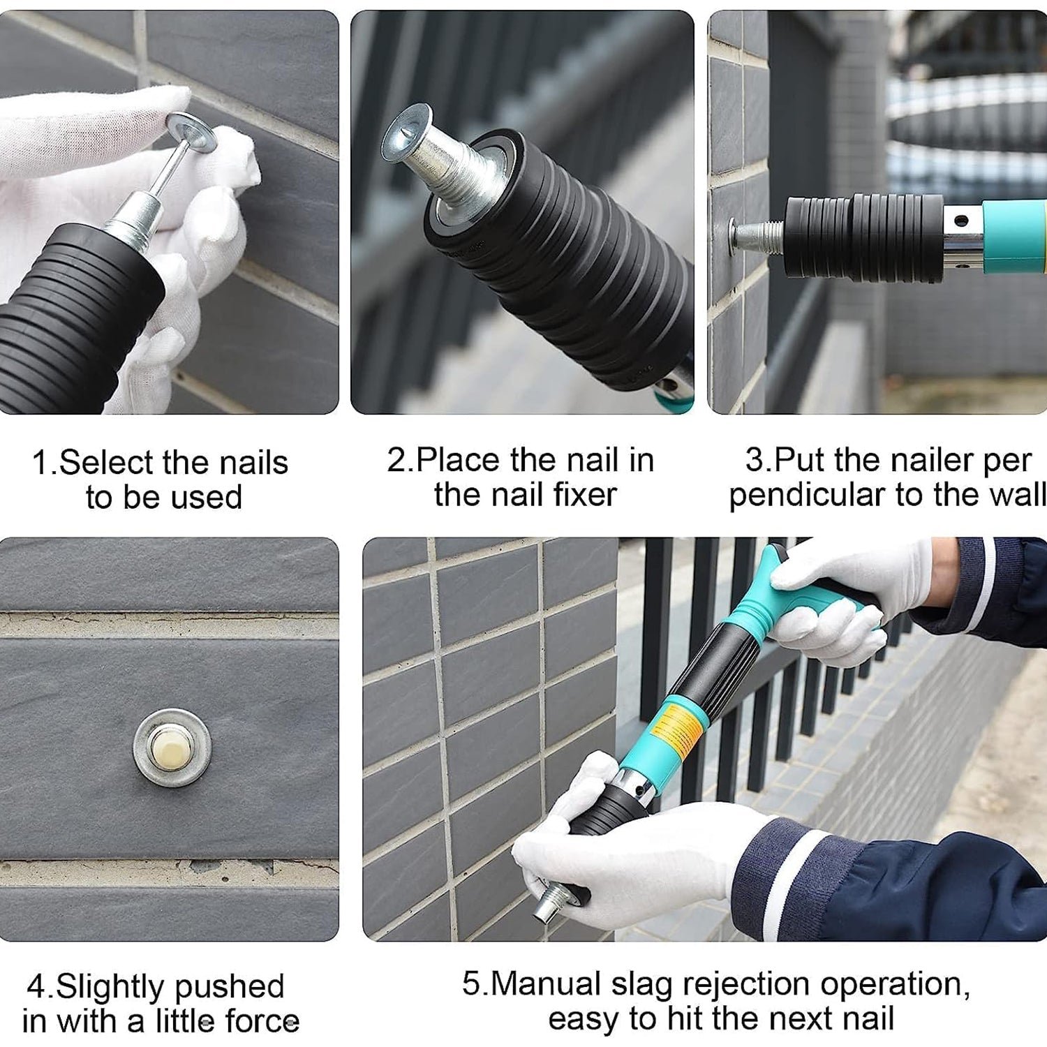 Manual Steel Nail Gun – Portable Wall Fastener | BoltForce