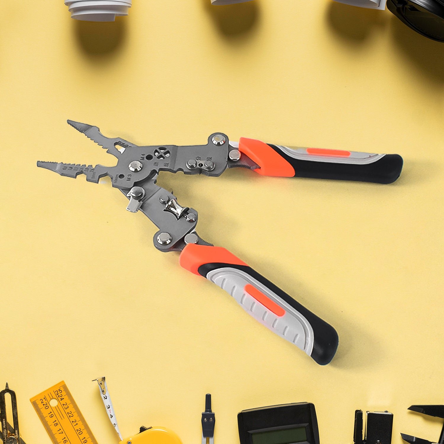 Wire Stripper Pliers 8-in-1 – Ergonomic Soft Grip Multi-Tool