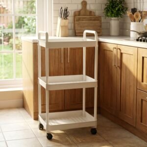 3 Layer Rolling Storage Trolley – Space-Saving Multipurpose Organizer